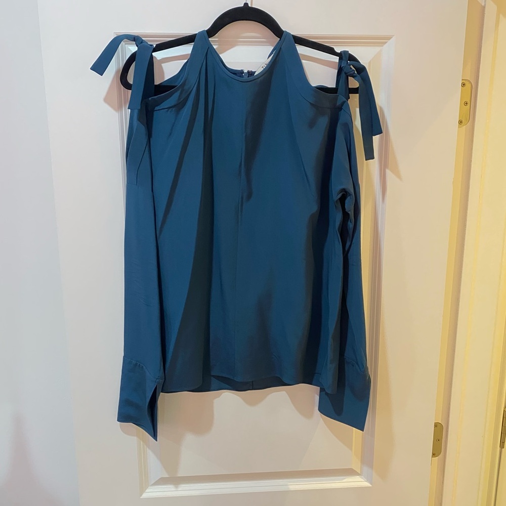 Tibi open shoulder blouse- size small
